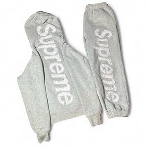 Supreme Light Gray Jogger Set
